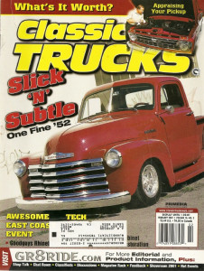 CLASSIC TRUCKS 2001 FEB - BUILD A BLAST, CAB CORNERS, CLASSIC RESTO PT 3